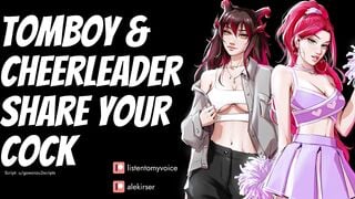 Slut Cheerleader & Hot Tomboy Let You Take Turns Fucking Them [Audio Roleplay] [Erotic Audio] [ASMR]